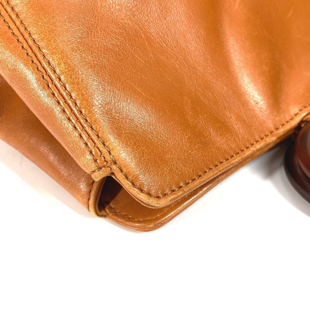 CHANEL Vintage Brown Leather Logo Tote Bag - Picture 7 of 16